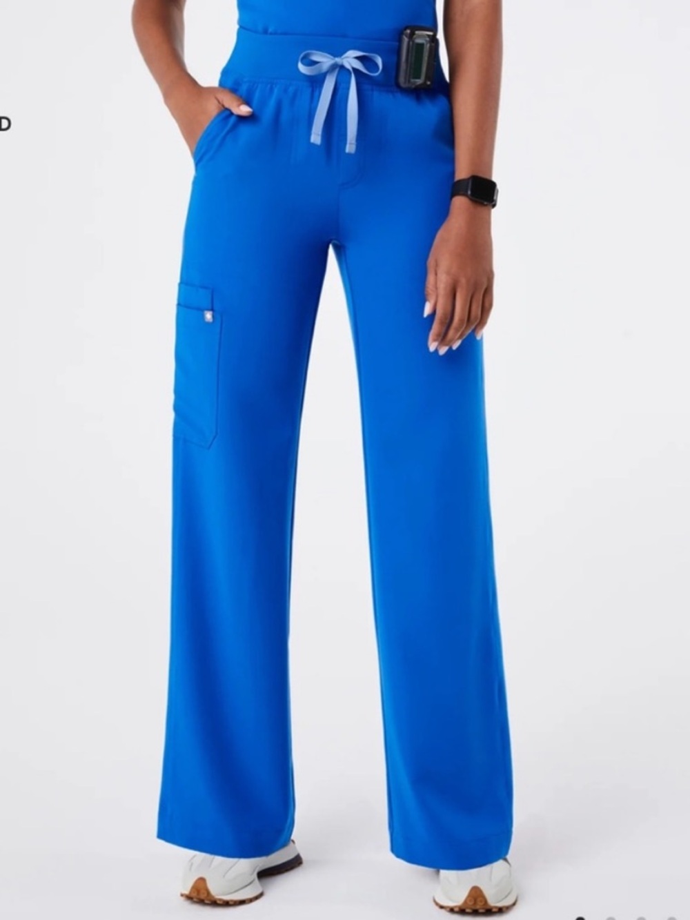FIGS High Waisted Isabell Wide Leg Scrub Pants - XS/Petite - Royal Blue